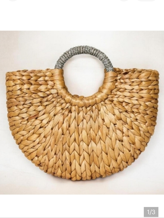 a new day Handbags - Half-Moon Bag with Embellished Handle